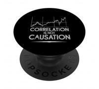 Correlation is Not Causation Psicóloga de sabiduría PopSockets PopGrip Adhesivo