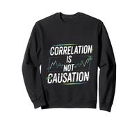 Correlation is Not Causation Psicóloga de sabiduría - Sudadera