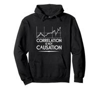 Correlation is Not Causation Psicóloga de sabiduría Sudadera con Capucha