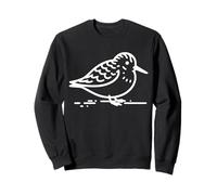 Correlimos Semipalmeado Line Art Ave Ornitología Sudadera