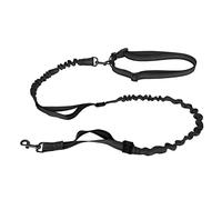 Correo de Perra de Servicio de Servicio Pesado con Correa elástica de Correa elástica de s con 2 manijas Acolchadas Franja Reflectante de diseño Ajustable para s Grandes (Negro)