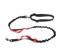 Correo de Perra de Servicio de Servicio Pesado con Correa elástica de Correa elástica de s con 2 manijas Acolchadas Franja Reflectante de diseño Ajustable para s Grandes (Rojo)