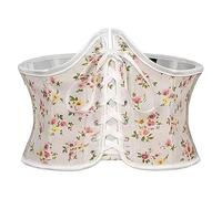 Correo Floral Del Colegas De Corsé Floral De La Parte Media La Tostadora Testigo Debajo Del Villancico Para Mujeres Corcha Corsé Cortado Elegante Cinturón Mujeres