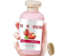 Correos de la piel de la piel de las mujeres, complejo triple ácido para la queratosis pilaris, exfoliante de loción, piel más suave, hidratante, con cepillo,1Pcs