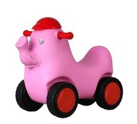 correpasillos Andador de Elefante y Juguete for Montar con Asiento bajo, Cuerpo Curvo, Cochecito Resistente y móvil for niños pequeños. Triciclo(Rose)