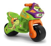 INJUSA - Moto Correpasillos Twin Dessert Dino para Niños de 18 Mesesa 3 Años | Ruedas Anchas Plástico | Asa de Transporte Parental | Decoración Permanente de Dinosaurios | Color Verde (1874)