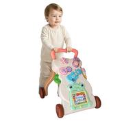 Correpasillos Bebé, Andador Bebé primeros pasos. Ruedas con velocidad regulable. Contiene instrumento musical, Pizarra y juguetes, a partir de 12M+ (MARRON)