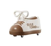 correpasillos Ride On Toys Wiggle Car con Almacenamiento Debajo del Asiento 4 Ruedas universales antivuelco, for Interiores y Exteriores Triciclo(Bruin)