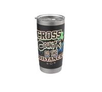 Correr a campo traviesa Go The Distance Cross Country Runner Vaso térmico de acero inoxidable de doble pared