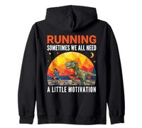 Correr A Veces Todos Necesitamos un Poco de motivación Rex Dino Sudadera con Capucha