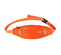 Correr cinturón de Cintura, Cintura con Sudor de Gran Capacidad con Correa elástica Ajustable para Entrenamiento, Trotar, triatalon, maratón, Carrera, Entrenamiento, Ciclismo y (Naranja)