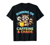Correr con cafeína y Caos para los Amantes del café Camiseta