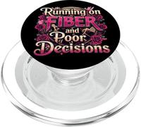 Correr con fibra y malas decisiones - Divertido envejecer PopSockets PopGrip para MagSafe