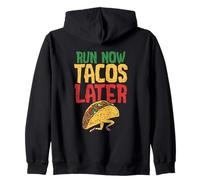 Correr Correr Ahora Tacos más Tarde Marathon Runner Sudadera con Capucha