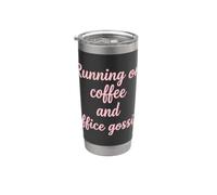 Correr en el café y el humor de chismes en la oficina Vaso térmico de acero inoxidable de doble pared