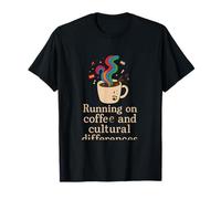Correr en el café y Las diferencias culturales Diseño Camiseta