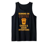 Correr en el caos del café Buenas intenciones Camiseta sin Mangas