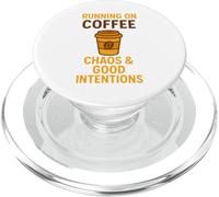 Correr en el caos del café Buenas intenciones PopSockets PopGrip para MagSafe