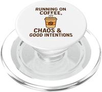 Correr en el caos del café Buenas intenciones PopSockets PopGrip para MagSafe