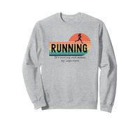Correr es Aburrido y me duelen Las piernas Divertido Retro Sudadera