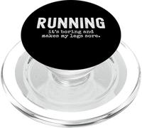 Correr es Aburrido y me duelen Las piernas Humor no Corredor PopSockets PopGrip para MagSafe