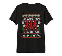 Correr Feo Navidad Oh qué Divertido es Correr Divertido Feo Camiseta Premium