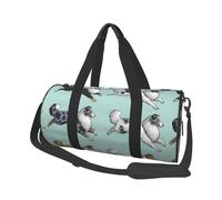 Correr Perro Collie áspero, Bolsa de Viaje de Gran Capacidad, Bolso Redondo, Bolsa de Viaje Deportiva, Bolsa de Mano, Bolsa de Fitness