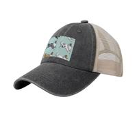 Correr Perro Collie áspero, Sombreros clásicos para papá, Gorras de Camionero Ajustables, Gorra de béisbol de Malla de Vaquero