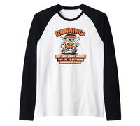 Correr Suffer Maratón Dicho irónico Camiseta Manga Raglan
