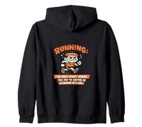 Correr Suffer Maratón Dicho irónico Sudadera con Capucha