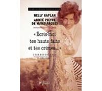 Correspondance Nelly Kaplan-andré Pieyre De Mandiargues (ebook)