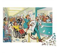 Corrida Dramática del Corredor del Hospital Puzzle De Madera Impermeable DIY Puzzles De 1000 Piezas para Adultos Divertido Rompecabezas Juegos Desafiantes