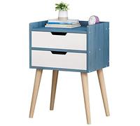 Corridor Household Double Pumping Locker Bedroom Assembly Bathroom Living Room 33X28X54cm Storage Box (Color : Maple) (Blue Wood)