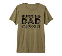 Corriendo a papá como un papá Normal Pero más Fresco Día del Padre Papás Camiseta Premium