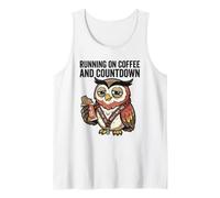 Corriendo En Café Y Cuenta Regresiva Amante Cita Divertido Corredor Humor Camiseta sin Mangas