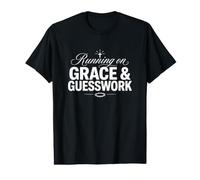 Corriendo en Gracia y conjeturas Funny Christian Faith Camiseta gráfica económica