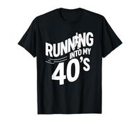 Corriendo en mis 40, Divertido Corredor de 40 cumpleaños ejecutando Juego de Palabras Camiseta