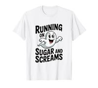 Corriendo en Sugar and Screams Cute Ghost Halloween Fun Camiseta