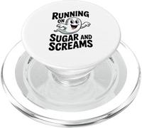Corriendo en Sugar and Screams Cute Ghost Halloween Fun PopSockets PopGrip para MagSafe