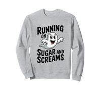 Corriendo en Sugar and Screams Cute Ghost Halloween Fun Sudadera