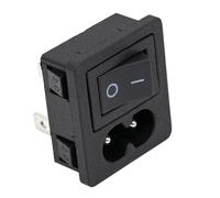 Corriente Base Tipo 8 Hembra 10A 250V con Interruptor