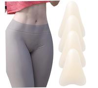 Corriente de dedo de camello de 4 piezas, guardia de ropa interior anti camello de silicona sin costura, almohadilla anti Cameltoe portátil y reutilizable para mujeres..