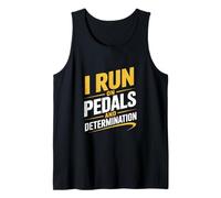 Corro con pedales y desplazamiento en bicicleta de determinación Camiseta sin Mangas