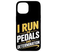 Corro con pedales y desplazamiento en bicicleta de determinación Carcasa para iPhone 15