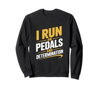 Corro con pedales y desplazamiento en bicicleta de determinación Sudadera