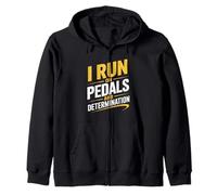 Corro con pedales y desplazamiento en bicicleta de determinación Sudadera con Capucha