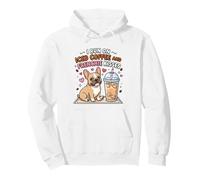 Corro en café Helado y Frenchie Kisses Lindo Perro Sudadera con Capucha