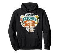 Corro En Cetonas Y Jesucristo Christian Ketogenic Keto Sudadera con Capucha