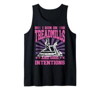 Corro en cintas de correr y buenas intenciones Camiseta sin Mangas