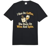 Corro en el café Ella Corre con Vino y renueva la relación Comfort Colors Adult Heavyweight T-Shirt